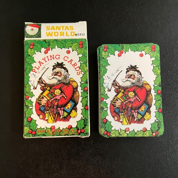 Santa’s World Playing Cards in Original Box Complete Vintage Christmas - Picture 4 of 5